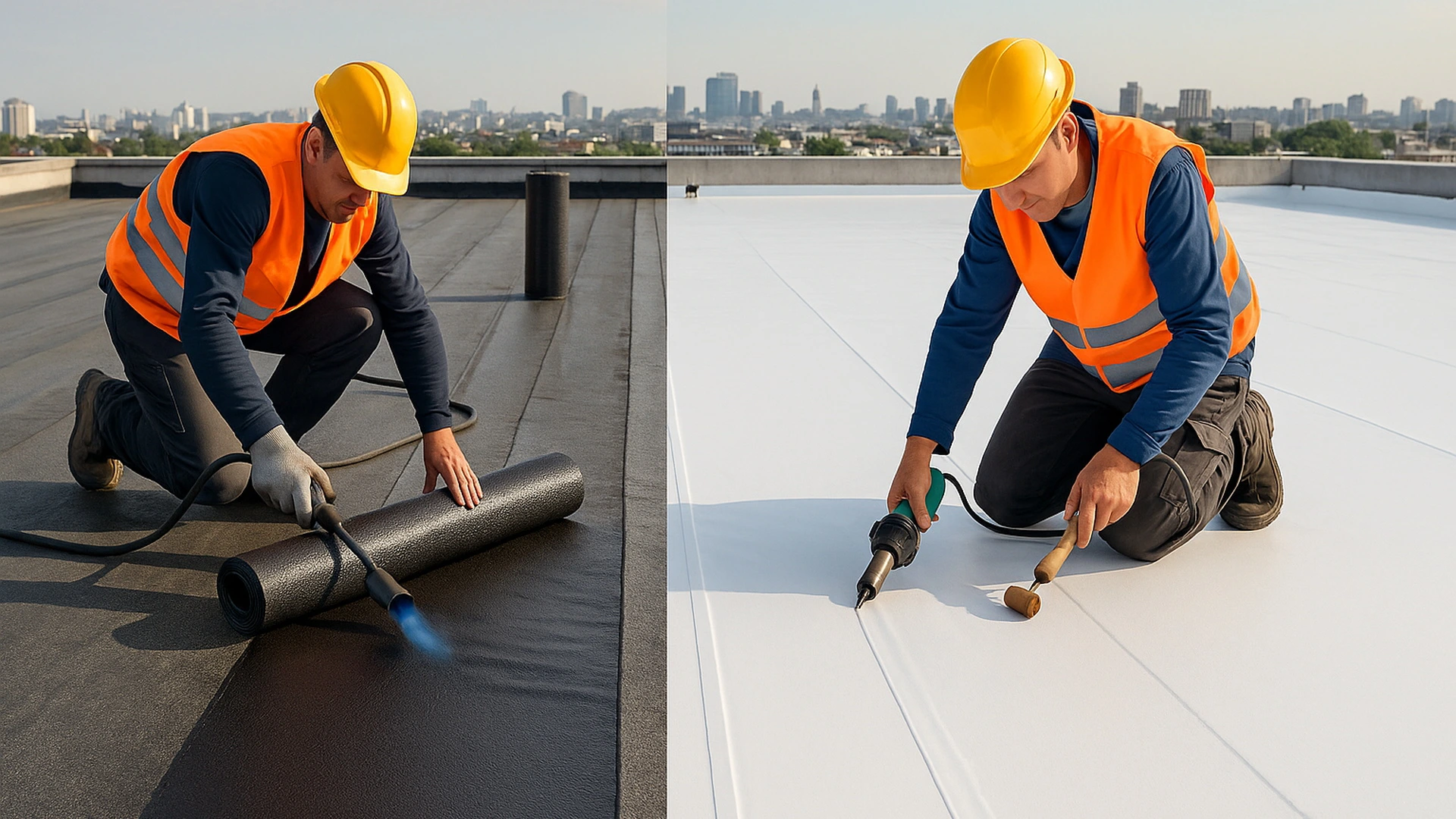 Устройство кровельных покрытий и гидроизоляции