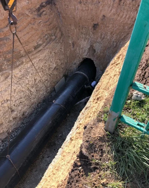 Устройство траншеи