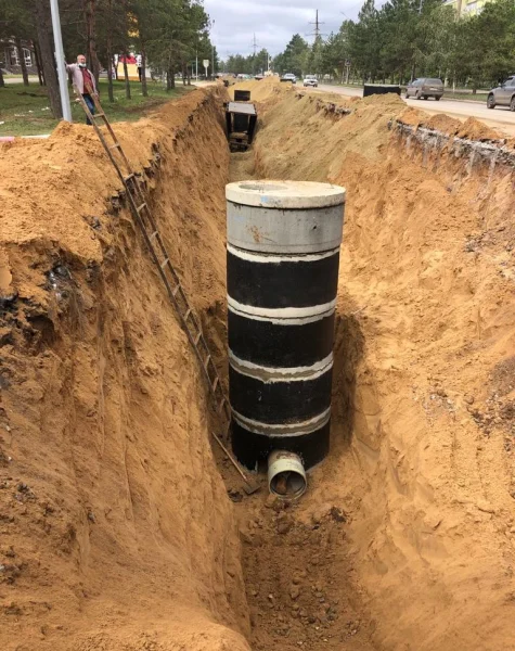 Устройство траншеи