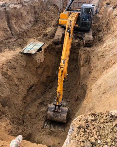 Устройство траншеи